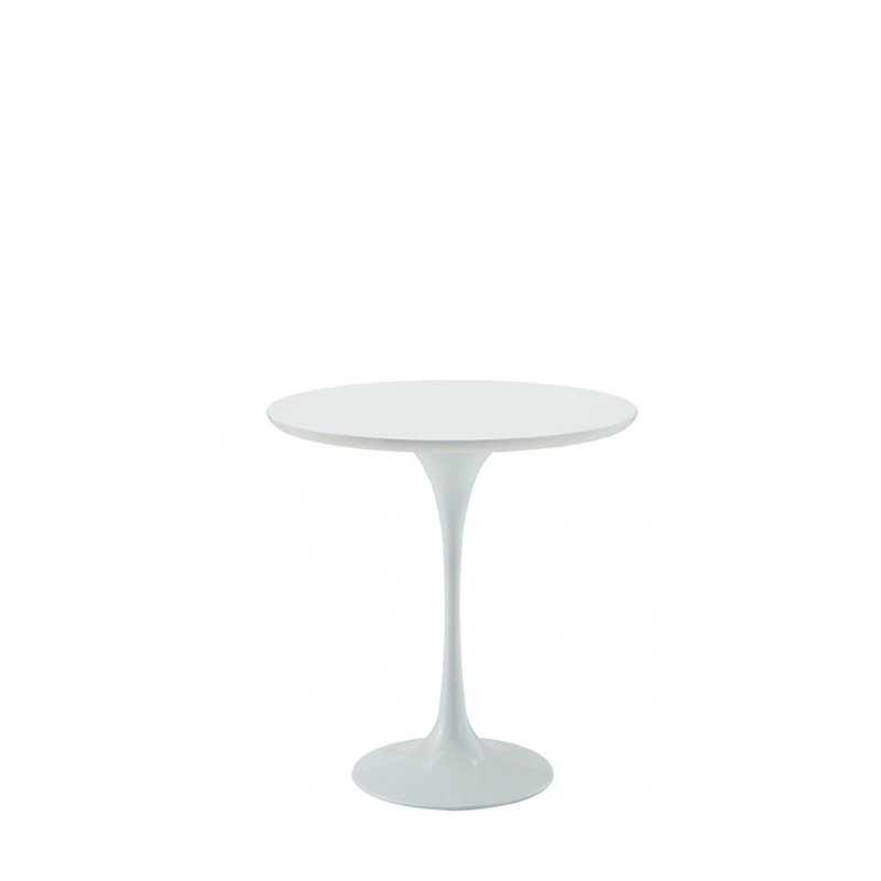 Alazea Block End Table, White