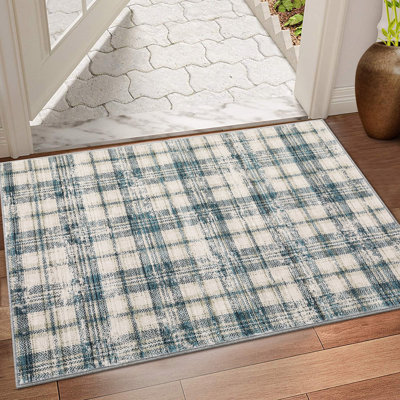 Tapis moderne lavable Buffola pour le salon Tapis neutre Tapis antidérapant
