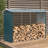 240cm W x 86cm D Metal Log Store