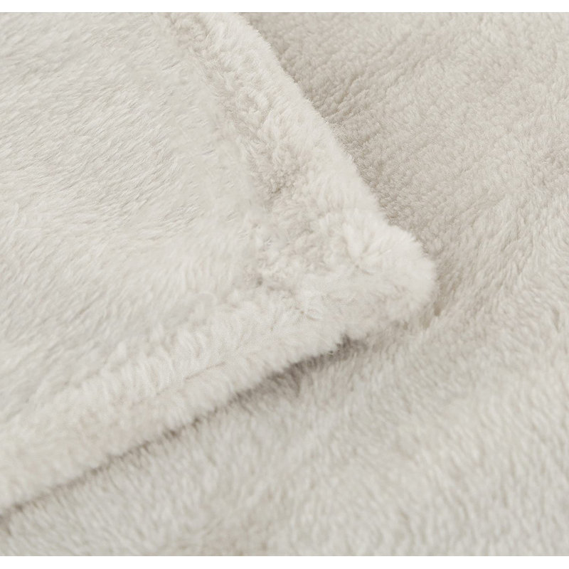  Jeté en polyester de luxe, Gris, L 30 po x L 40 po