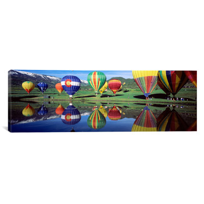 " Reflection Of Hot Air Balloons On Water, Colorado, USA " by Panoramic Images