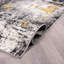 Abstract Yellow/Black/Grey Area Rug-388269379