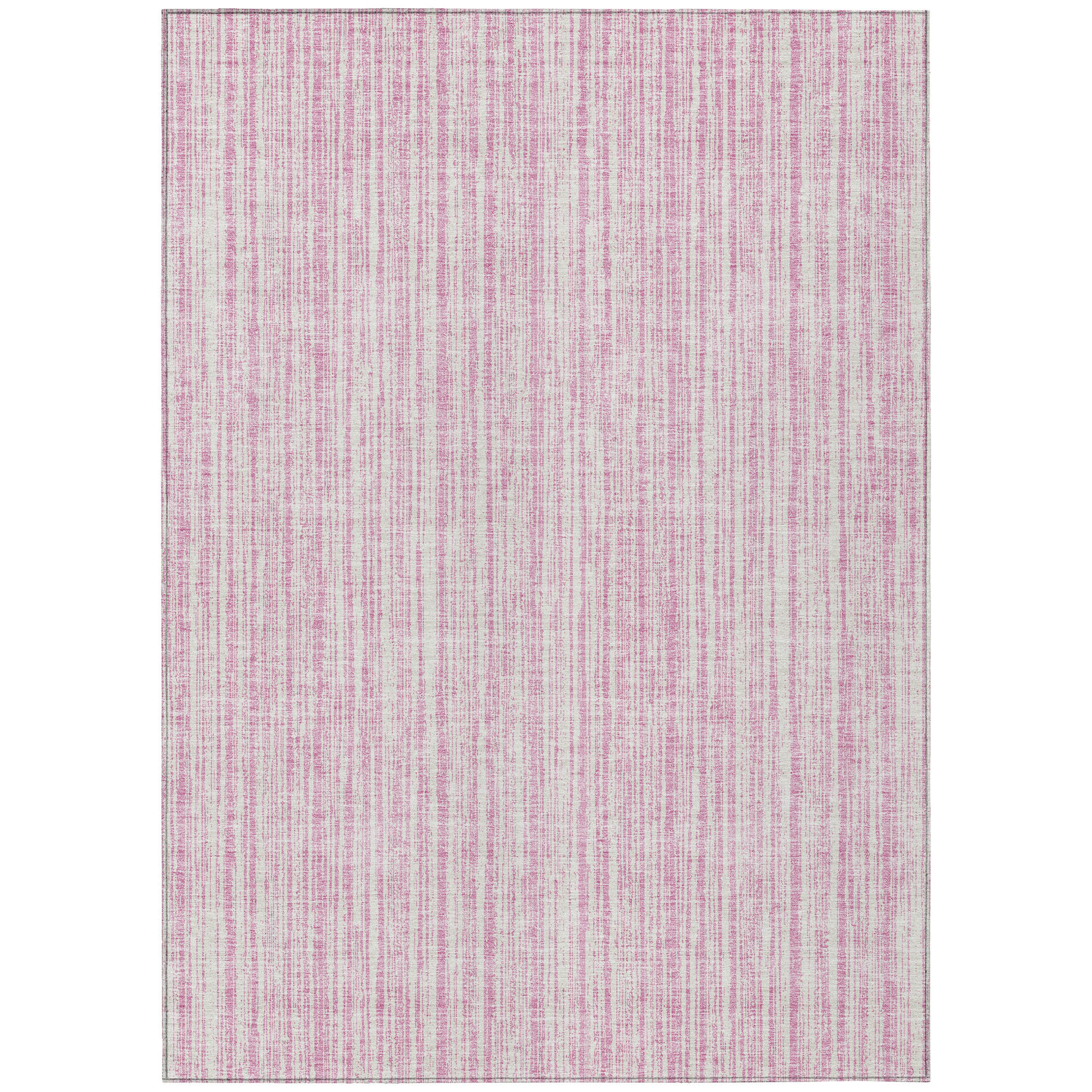 HomeRoots 10' X 14' Ivory Striped Washable Indoor Outdoor Area Rug ...