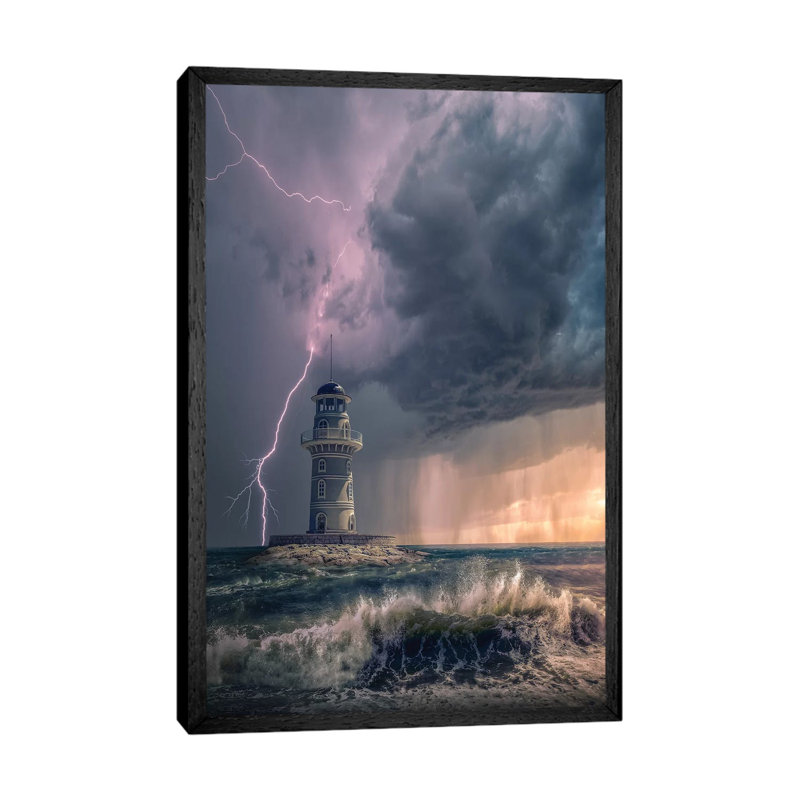 Mystery Light by Brent Shavnore - Print on Canvas, Black Framed, 66.04cm H x 45.72cm W x 3.81cm D