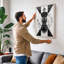 Violin Symmetry Modern - Wrapped Canvas-177579204-177579214