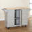 Hardiman 53.75" Kitchen Island with  Locking Wheels-1154830131