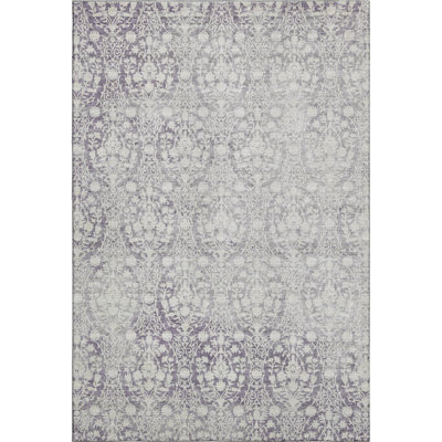 Premium Machine Washable Alvey AMF1231 Damask Rug