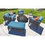 Fire Sense Square Fire Pit Vinyl Cover For Patio Heaters Heavy Duty 10 Gauge Felt Lined Water 38” x 38”