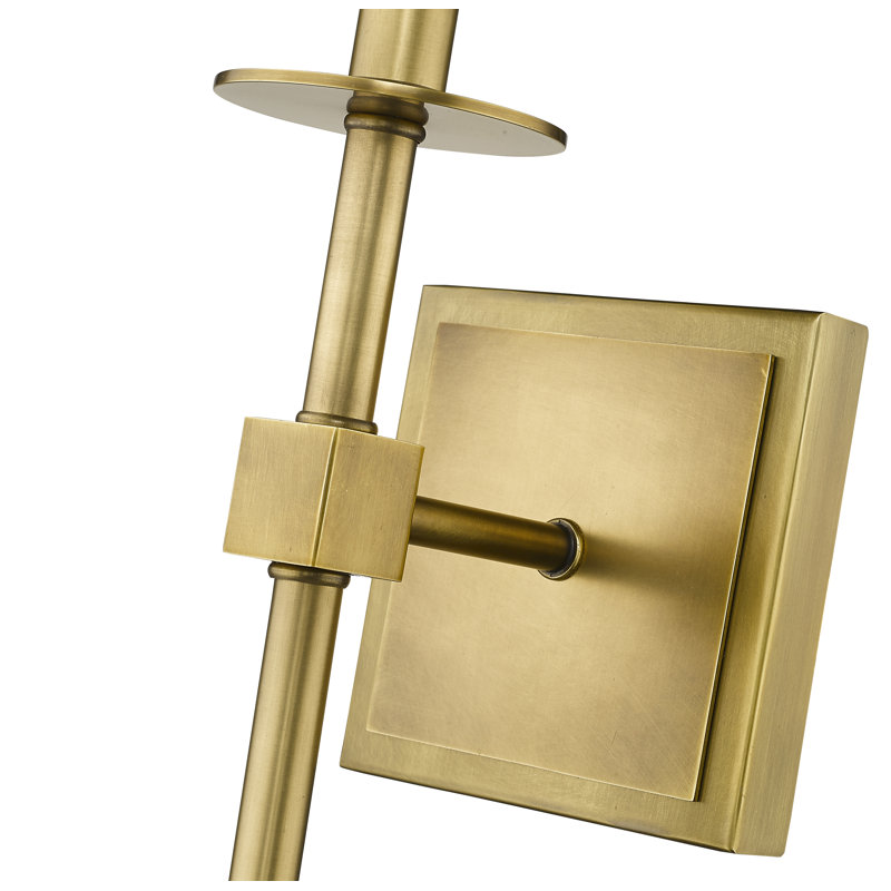 Vicksburg Armed Sconce, Rubbed Brass