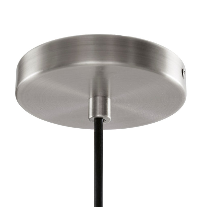 Basnett 1 - Light Kitchen Island Pendant, Silver, Clear