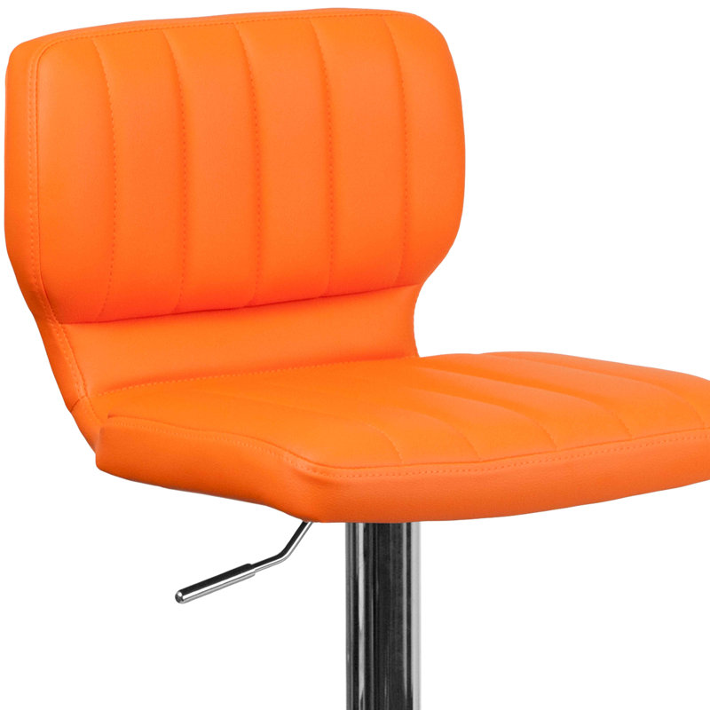 Tabouret pivotant à hauteur réglable Troutville, Orange