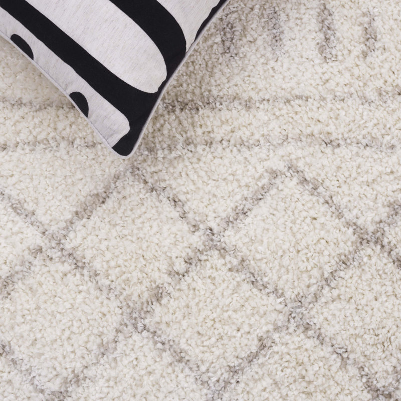 Develin Performance Chevron Rug, Runner 2'3" x 12', Ivory/Beige