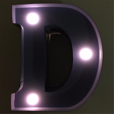 Enseigne lumineuse del de lettre d