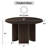 60" Round Walnut Oak Dining Table with 3 Legs Modern Kitchen Table with Solid Wood Base Seats 8 for Living Room Dining Room-1050188179-1050658390