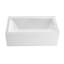 Baignoire de trempage en alcôve en acrylique 60 po x 32 po Condris Opal - Prêt à drainer à gauche ou à droite, anti-dérapant, blanc-119140497