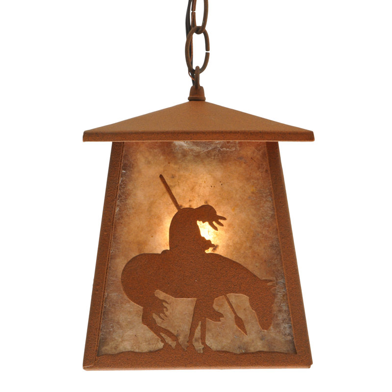 Rustic Lodge 1 - Light Pendant, Rust