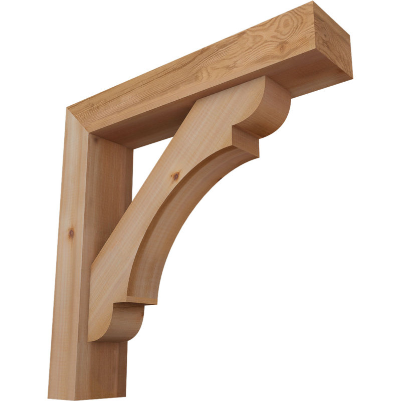 Support de bloc olympique avec entretoise décalée, 26 x 26, Cèdre rouge occidental de l 5 1/2 po (lisse)