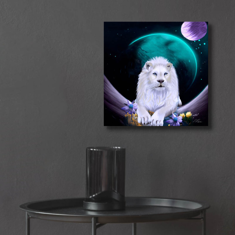 «I'm in Heaven» par Tanya Mavric, art mural en verre acrylique, H 12 po x l 12 po x P 0,13 po