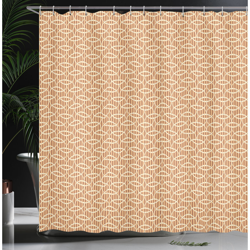 Ensemble de rideau de douche + crochets, H 69 po x l 105 po