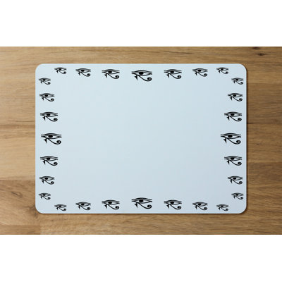 Arkay Polyester-Coated Hardboard Geometric Rectangle Placemat