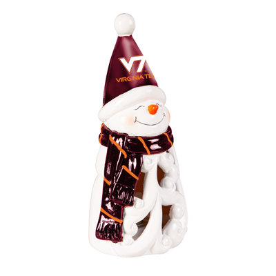Virginia Tech Snowman LED Statuary, 8"