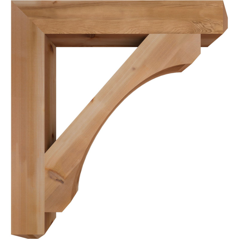 H 5,5 po x l 40 po x Support en bois / corbeau, H 44 po x l 5,5 po x P 40 po, Cèdre rouge
