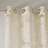 Palm Leaf Burnout Window Sheer 50x84"