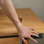 Bureau électrique en bois massif à hauteur réglable avec porte-tiroir-1831036539