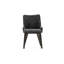 Chaises de salle à manger confortables gris anthracite, tissu rembourré, style maison moderne