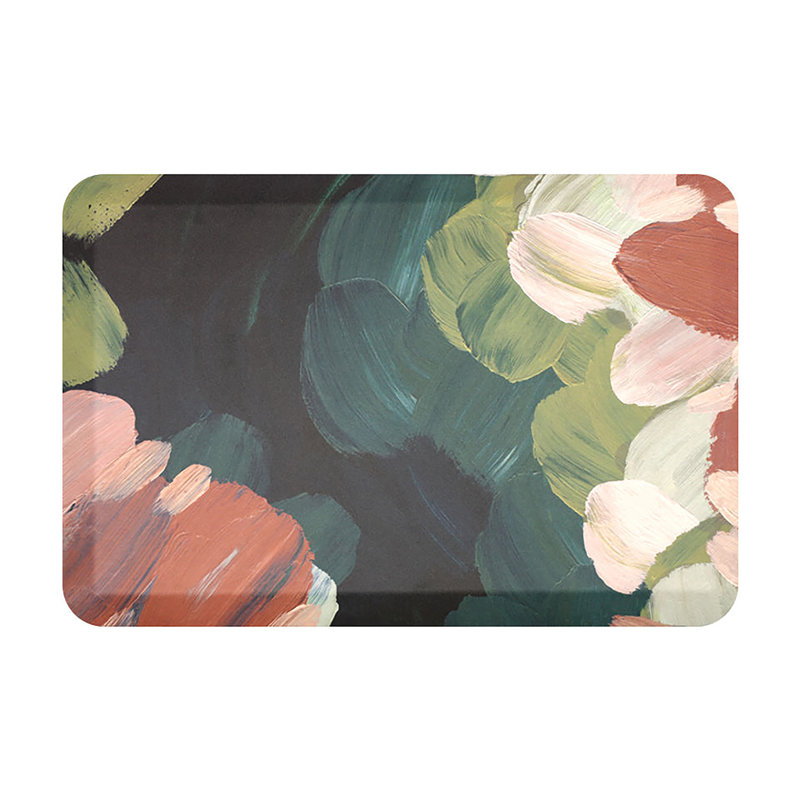 Tapis de cuisine antidérapant et antidérapant Happy Feet, Rectangle 1 pi 10 po x 2 pi 8 po