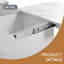 Table basse carrée 39,4 "avec plateau coulissant et rangement - Table de cocktail en placage moderne - Centre de table de salon avec compartiment caché