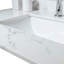 Dessus de meuble-lavabo en pierre Carrara