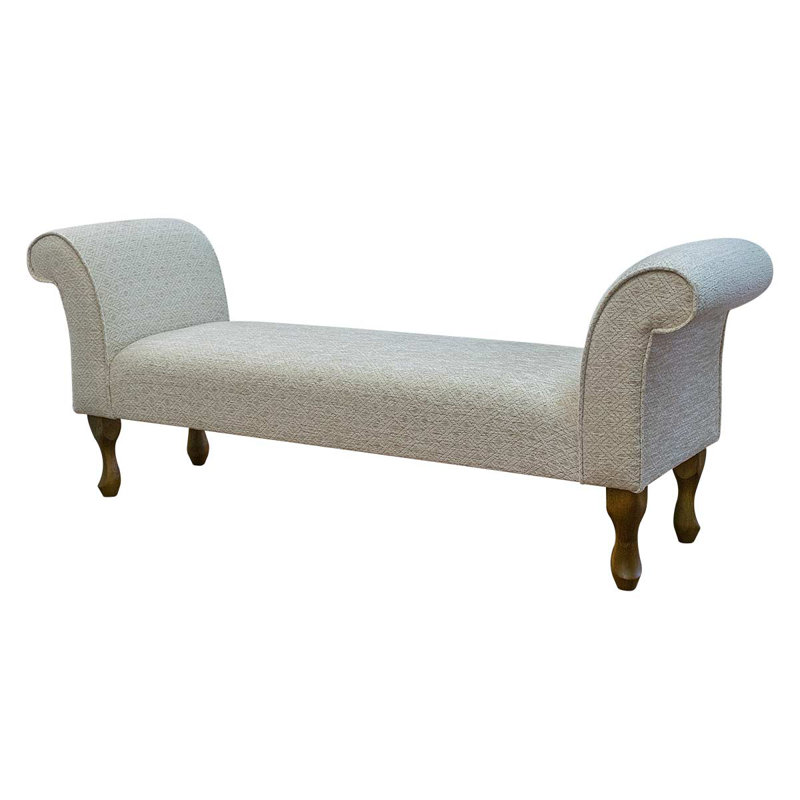Upholstered Storage Bench, 63.5 x 162.5 x 40.5cm, Geometric