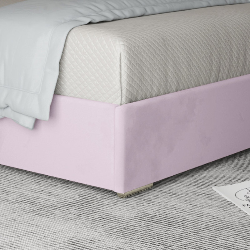 Anatolija Upholstered Bed, Small Double (4'), Pink
