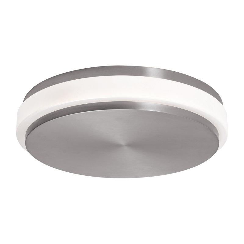 Eris 14'' LED Flush Mount, Satin Nickel