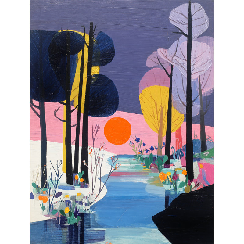 Art mural sur toile Twilight Stream