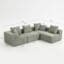 Canapé modulaire modulaire pour le salon, rembourrage en mousse texturée légère, ensemble compressé compact, assemblage simple, ensemble 111 po x 74 po x 24 po-2140374235