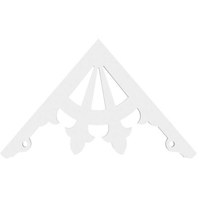 Riley Signature Urethane Gable Pediment, Primed Tan