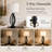 Landon 26" Traditional Black Metal Table Lamp Set with 3-Way Dimmable Light-219270237