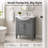 Arlowene 30" Freestanding Single Bathroom Vanity with Ceramic Top-906677462-882071038