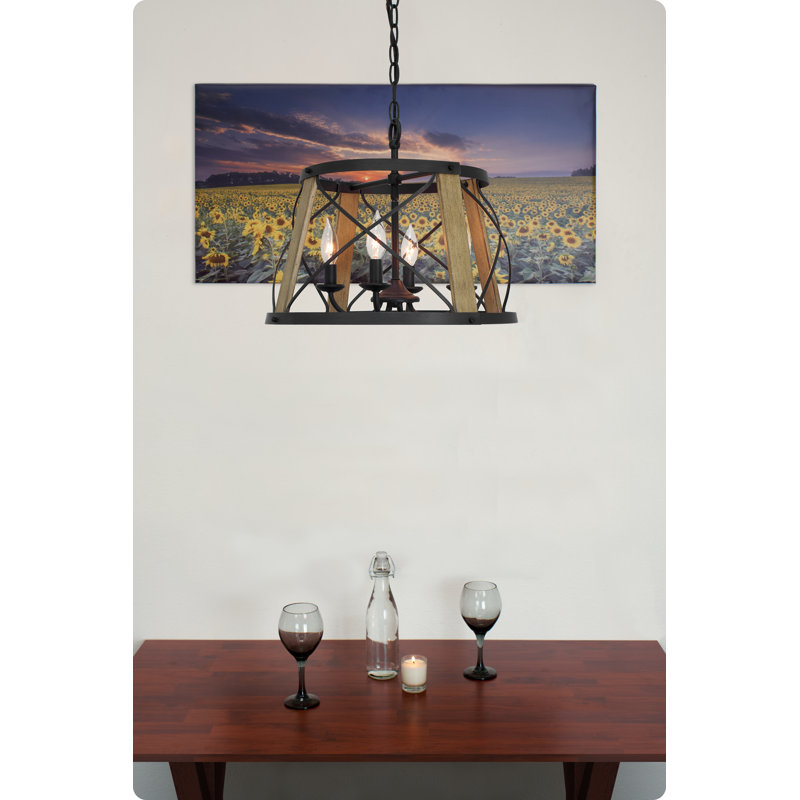 Lustre géométrique à 4 lumières Talita