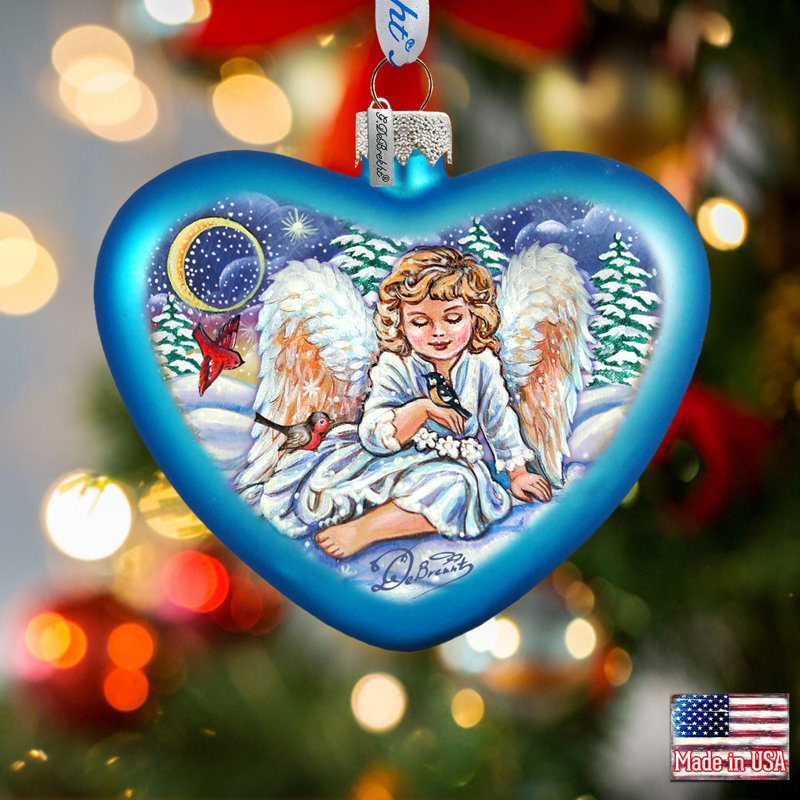 Holiday Splendor 3'' Handmade Glass Holiday Shaped Ornament