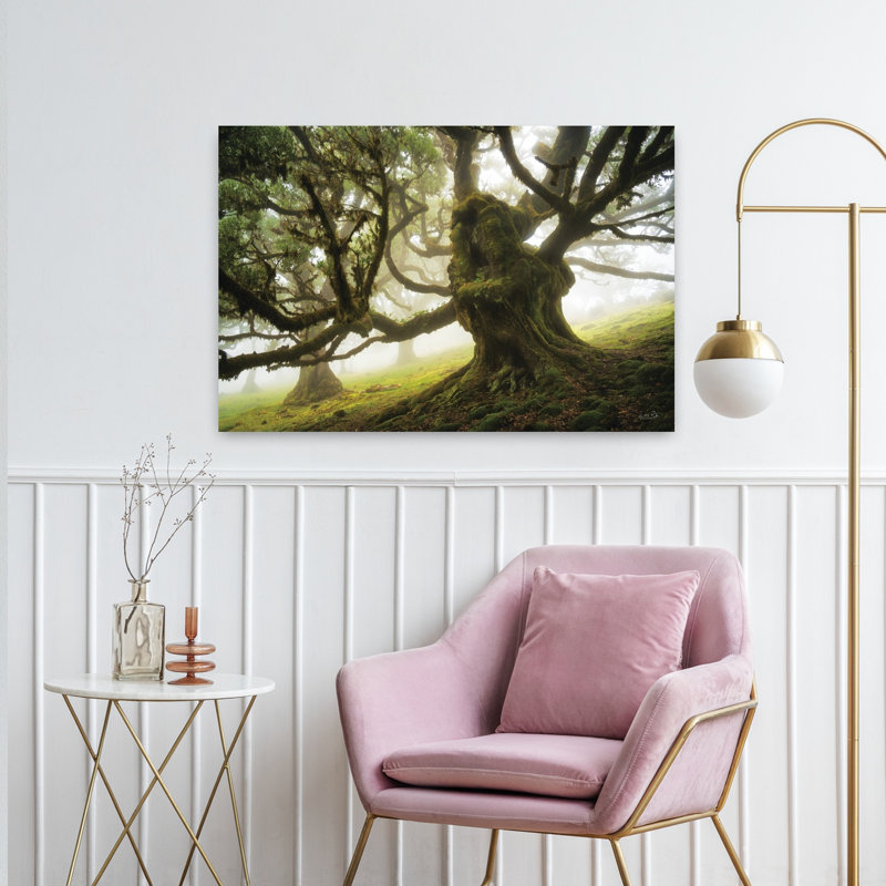 Forest Monster Abstract Contemporary Forest Landscape Art, 24" H x 36" W