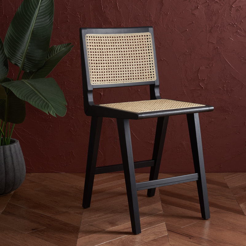 Tabouret de comptoir 23,2 po Atticus, Noir, Tabouret de comptoir (siège d'une hauteur de 23,2