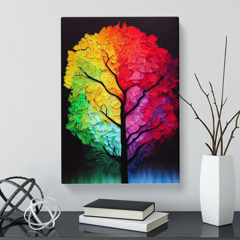 Tree Colours Vol.4 - Wrapped Canvas, 60cm H x 40cm W x 3cm D