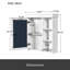 Armoire à pharmacie de salle de bain avec miroir 30 po x 28 po, armoire à miroir murale avec rangement, armoire de rangement blanche pour salle de bain