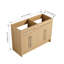 Meuble-lavabo autoportant de 48 po avec 4 portes à fermeture en douceur, finition chêne originale, fabrication en contreplaqué, ensemble de rangement facile à installer (lavabo non inclus)