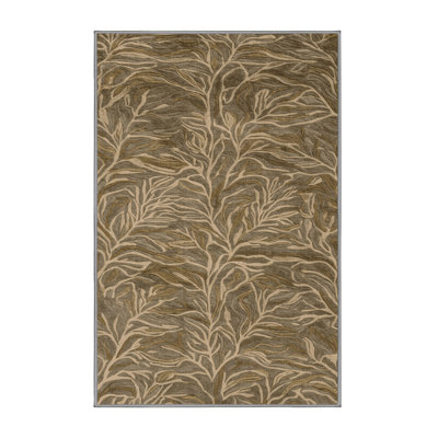 Machine Washable Nature Brown Area Rug