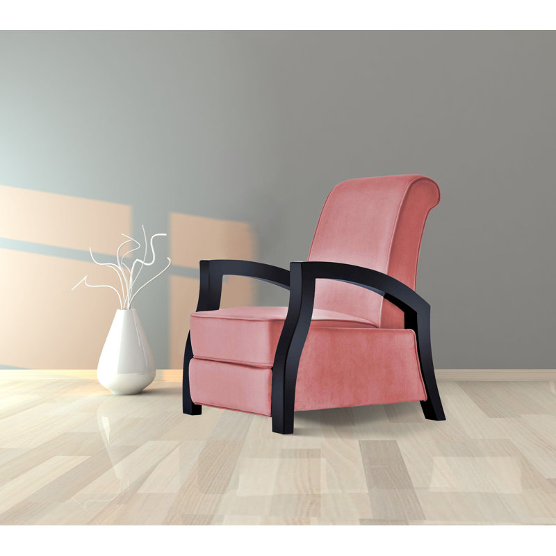 Fauteuil inclinable manuel standard en velours de 28 po de large Kuzma