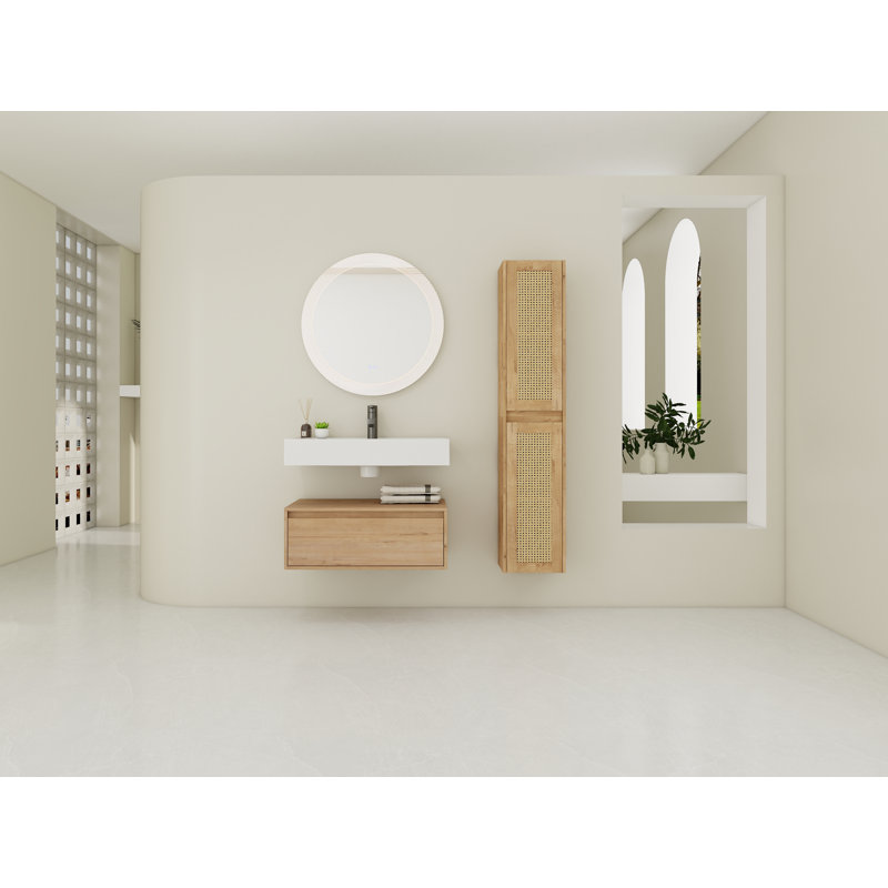 Meuble-lavabo simple avec plateau Nataliah 29,50
